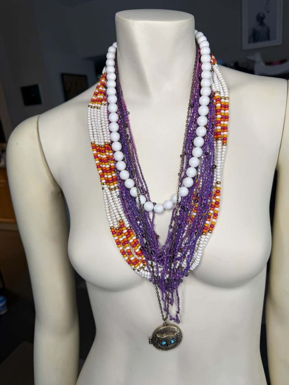 Lot of 4 Assorted Costume Necklaces
